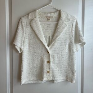 Monteau Los Angeles Button-Up Top